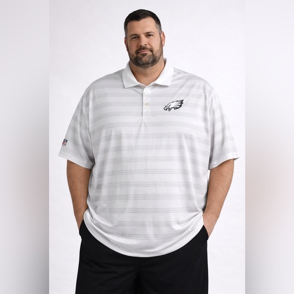 NFL Other - Nike Dri Fit Philadelphia Eagles Polo Shirt Men’s 4XL White NFL Golf
